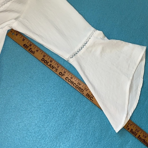 BLOOMING JELLY dress suit coverup lace inlaid deep V-neck bell sleeve NEW size S - Picture 11 of 12